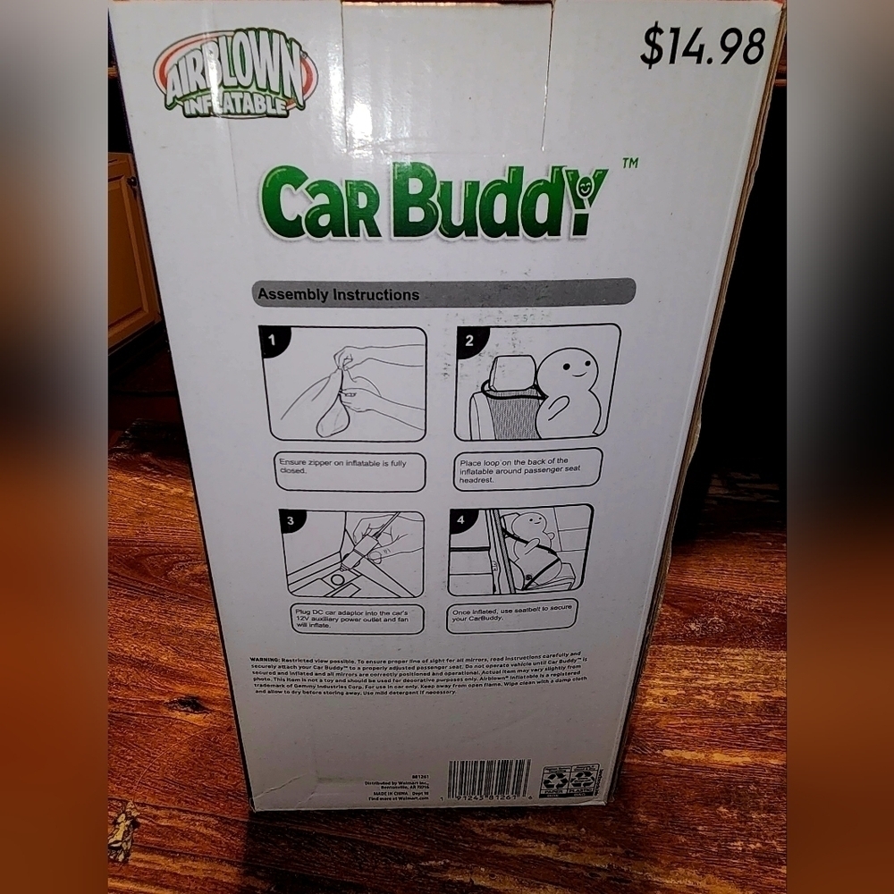NWT CAR BUDDY REINDEER 😀 NEVER DRIVE ALONE! - Picture 5 of 6
